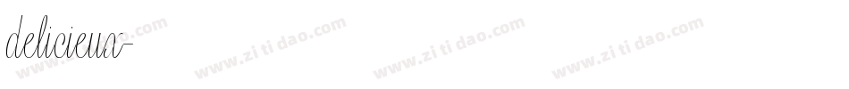 delicieux字体转换