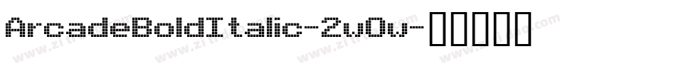 ArcadeBoldItalic-2wOw字体转换