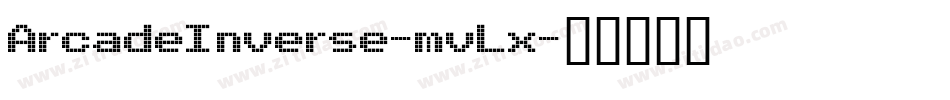 ArcadeInverse-mvLx字体转换