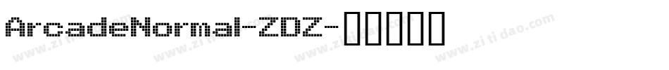 ArcadeNormal-ZDZ字体转换