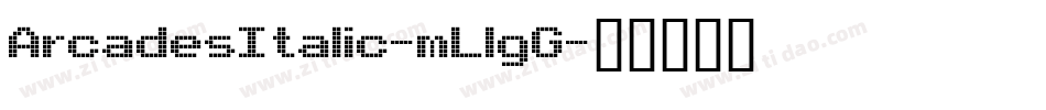 ArcadesItalic-mLlgG字体转换