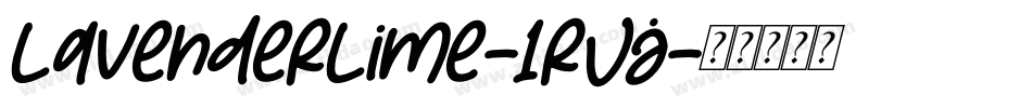 LavenderLime-1RVj字体转换