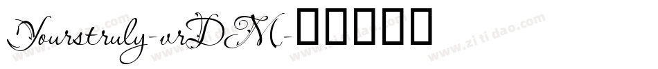 Yourstruly-vrDM字体转换