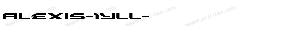 Alexis-1YlL字体转换