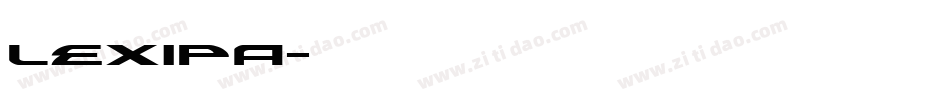 Lexipa字体转换