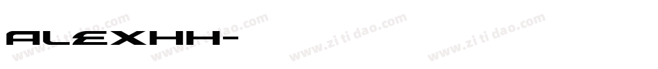 alexhh字体转换