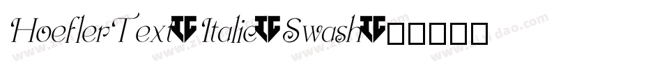 HoeflerText-Italic-Swash字体转换