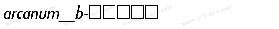 arcanum_b字体转换