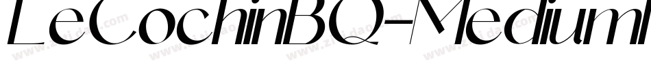 LeCochinBQ-MediumItalic字体转换