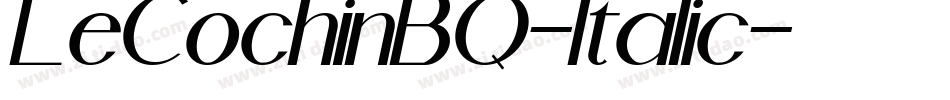 LeCochinBQ-Italic字体转换