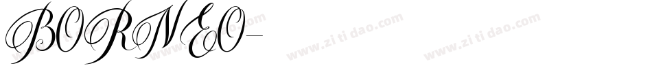 BORNEO字体转换