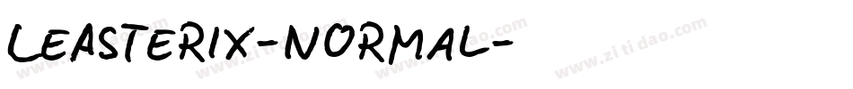 LeAsterix-Normal字体转换