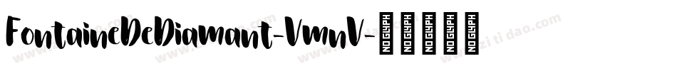 FontaineDeDiamant-VmnV字体转换