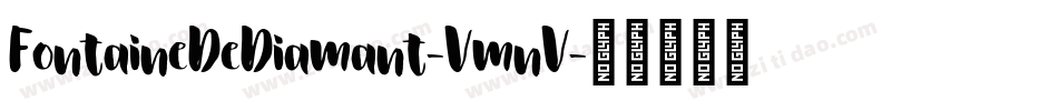 FontaineDeDiamant-VmnV字体转换