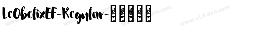 LeObelixEF-Regular字体转换