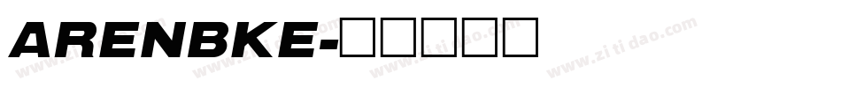ARENBKE字体转换