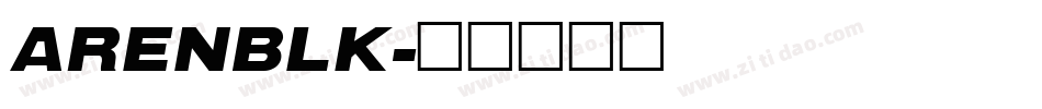 ARENBLK字体转换