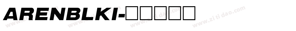 ARENBLKI字体转换