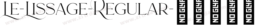 Le-Lissage-Regular字体转换