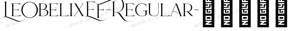 LeObelixEF-Regular字体转换