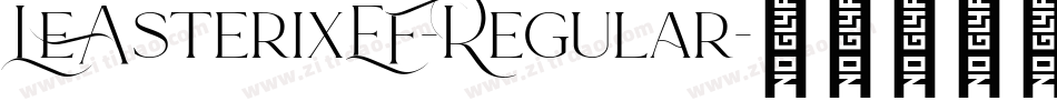 LeAsterixEF-Regular字体转换