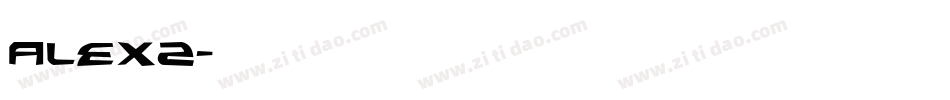 ALEX2字体转换