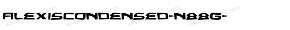 AlexisCondensed-n88g字体转换