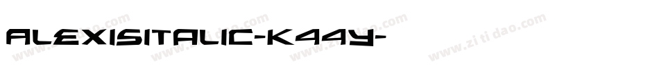 AlexisItalic-K44y字体转换