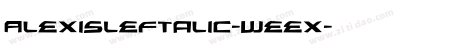 AlexisLeftalic-weex字体转换