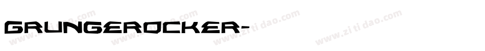 Grungerocker字体转换