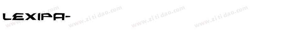 Lexipa字体转换