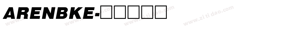 ARENBKE字体转换