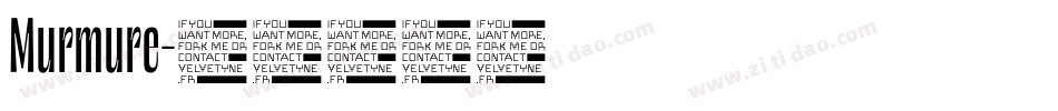 Murmure字体转换