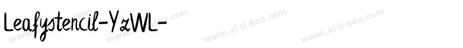 Leafystencil-YzWL字体转换