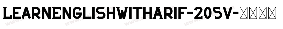 LearnEnglishWithArif-205v字体转换