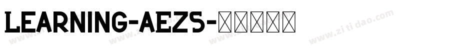 Learning-aEz5字体转换