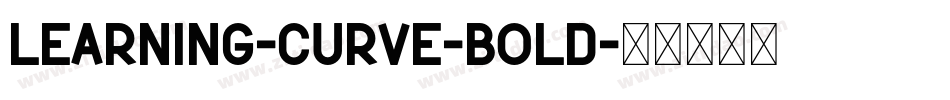 learning-curve-bold字体转换