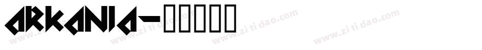 Arkania字体转换