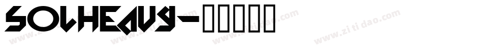 SolHeavy字体转换
