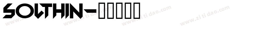 SolThin字体转换
