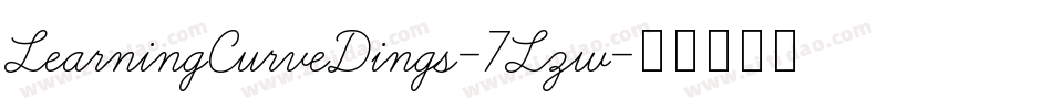 LearningCurveDings-7Lzw字体转换