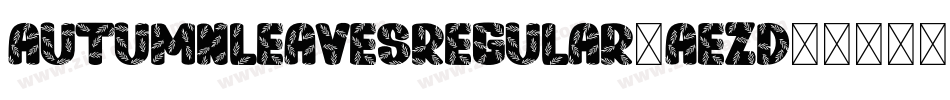 AutumnLeavesRegular-AeZD字体转换