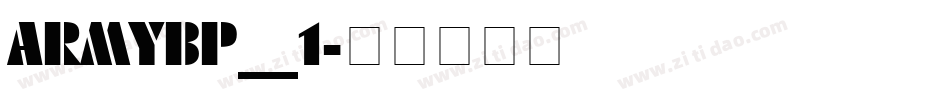 ARMYBP__1字体转换