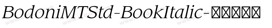 BodoniMTStd-BookItalic字体转换