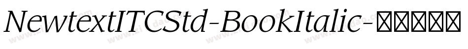 NewtextITCStd-BookItalic字体转换