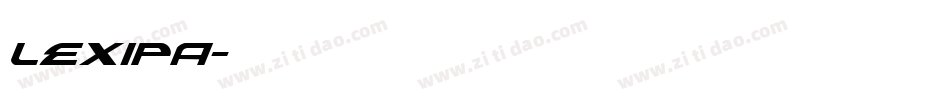Lexipa字体转换