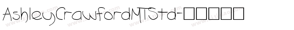 AshleyCrawfordMTStd字体转换