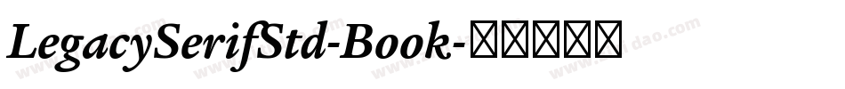 LegacySerifStd-Book字体转换