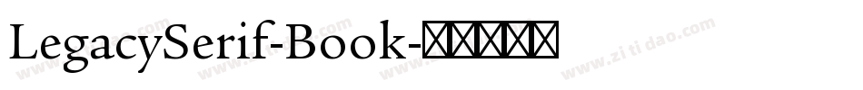 LegacySerif-Book字体转换