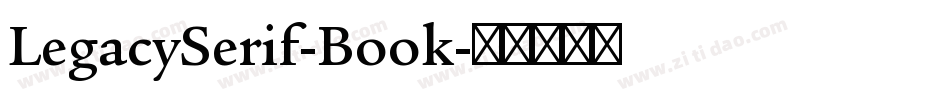 LegacySerif-Book字体转换